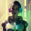 Placeholder: Most beautiful cyberpunk girl ,soft lighting,wearing cyberpunk2077 outfit, polaroid,outdoors,macro lens, cinematic, unreal engine 5, 8k, hyper realistic. ambient lighting, elegant,hyperphotorealistic, cinematic lighting, hyperphotomaximalist, masterpiece,epic composition, tilt shift blur, by japbun2-40