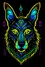 Placeholder: egyptian wolf king of darkness neon