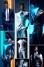 Placeholder: Smocking, evening suit, greek gods, cyberpunk smocking, neon smocking, epic, zeus, poseidon, hades