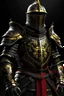 Placeholder: Knight with black, red and golden armor