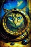 Placeholder: Portrait of a cat by Van Gogh