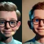 Placeholder: Ralphie, Peter billingsley With glasses Kid chubby cheeks