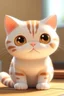 Placeholder: Full HD, 8k, 3D cute cat animation, Japanese school, learning