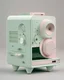 Placeholder: film Machine designed by Dieter Rams. Pastel colors.