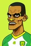 Placeholder: Rivaldo Brazilian football player cartoon 2d