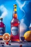 Placeholder: brand campaign for a new drink with orange and chili flavour viking style high resolution