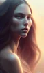 Placeholder: porno model , cute, beautiful, long hair, wavy hair, black eyes, head and shoulders portrait, cinematic, 8k, resolution concept art portrait by Greg Rutkowski, Artgerm, WLOP, Alphonse Mucha dynamic lighting hyperdetailed intricately detailed