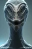 Placeholder: dinosaur alien, head, evil, 8k, finely detailed, photo realistic, HR Giger style