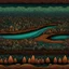 Placeholder: Alien land with elegant geometric nature, meander art style Black River, deep colors, beautiful flowing natural surrealism, Art by Andy Kehoe, highly detailed, expansive, intricated, clarity, high quality digital painting, highly detailed.