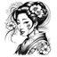 Placeholder: geisha drawing tattoo design