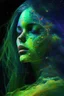Placeholder: Algae mold colors beautiful girl universe galaxies of all colors