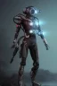 Placeholder: diver like a cyborg,with gun,detail,textures,cinematic