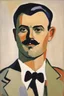 Placeholder: Portrait of an attractive male nationalist politician by Matisse