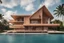 Placeholder: A big wood house miami with sea