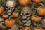 Placeholder: pumpkin Monarch venom in anime artstyle, halloween them, close picture, fantasy world, intricate details, highly detailed, high details, detailed portrait, masterpiece,ultra detailed, ultra quality