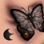 Placeholder: Butterfly and the moon tattoo