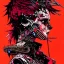 Placeholder: beautiful punk girl, hyper detailed, hyperdetailed, intricately detailed, illustration by <kilian eng> <Yoji Shinkawa>, darkred tones,