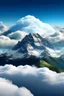 Placeholder: generate an image of clouds on the sky with mountain