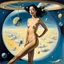 Placeholder: Art by Salvador Dali, my beautiful asian naturist wife floating in a zero gravity space station