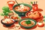 Placeholder: chinese food animation style