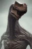 Placeholder: dinosaur alien, head, evil, 8k, finely detailed, photo realistic, HR Giger style