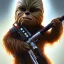 Placeholder: toddler chewbacca star wars, photorealistic, ultra detailed