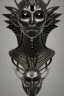 Placeholder: Silver alien, head, wicked, black eyes, blood, 8k, finely detailed, photo realistic, Anunnaki black male African Egyptian alien, cracks in the voodoo head, wicked, eyes, crown, Elephant, 8k, finely detailed, photo realistic, tiger turquoise skull head gold dragon space alien snow skeleton gold olmec silver crown silver eyes