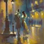 Placeholder: in the shadows romantic mood without people impressionist style