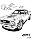 Placeholder: coloring page 1969 Ford Mustang Boss 302