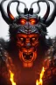 Placeholder: Krampus,high definition, ultra 8 k, volumetric lighting, blue fire