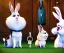 Placeholder: Portrait of Snowball with the key, the rabbit from The Secret Life of Pets.