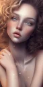 Placeholder: Full body picture sitting in sófa of Realistic girl photo, super detail, nude model, medium hair, curly hair, golden gray hair, black eye, 16k resolution, super hd, 4000 Pixel,