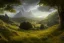 Placeholder: the shire, beautiful scenic landscape, lord of the rings, wide angle, super highly detailed, professional digital painting, artstation, concept art, smooth, sharp focus, no blur, no dof, extreme illustration, unreal engine 5, photorealism, hd quality, 8 k resolution, cinema 4 d, 3 d, beautiful, cinematic, art by artgerm and greg rutkowski and alphonse mucha and loish and wlop