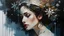 Placeholder: a beautiful snowflake high detail :: by Robert McGinnis + Jeremy Mann + Carne Griffiths + Leonid Afremov, black canvas, clear outlining, detailed