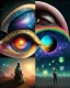 Placeholder: All the universes in human eyes