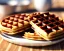 Placeholder:  waffles with maple syrup