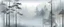 Placeholder: A light gray forest covered in fog in Collage art style