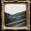 Placeholder: Daguerrotype frame old landscape odd creepy obsessive great nostalgia, bright, weird, old postcard landscape, cespugli, sfocato, sentiero, osceno, dettagli della cornice molto accentuati, polvere, horror, tridimensional, Sweden 1950, old