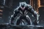 Placeholder: Venom beast in 8k solo leveling shadow artstyle, ice white monkey them, neon effect, full body, ice, intricate details, highly detailed, high details, detailed portrait, masterpiece,ultra detailed, ultra quality
