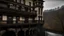 Placeholder: 2.Create an image depicting a ghostly figure standing on the hotel's balcony, overlooking the falls, evoking the haunting presence that lingers within its walls.