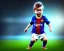 Placeholder: Lionel Messi as a baby, baby face portrait, smile, 8k resolution