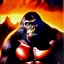 Placeholder: portrait oil on canvas, King Kong ,comic book cover, mystical colors,insanely detailed,realistic,intrincate detail, 16k resolution, masterpiece,Frank Frazetta,Alex Horley, Simon Bisley.