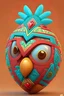 Placeholder: Cartoon egg pfp character aztec heart