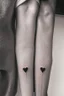 Placeholder: Small tattoos for a couple express eternal love Photorealistic