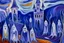 Placeholder: A purple haunted castle filled with ghosts painted by Edvard Munch