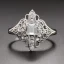 Placeholder: platinum and diamond filigree art noveau ring, breathtaking, highly ornate, delicate, intricate, photorealistic, high fashion, fine jewellery, luxury, designer