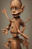 Placeholder: Pinocchio as an old wooden man now in cg style