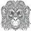 Placeholder: monkey, realistic, coloring page, Animal, mandala, only draw lines, coloring book, clean line art, wildlife-inspired, kid style, –no sketch, color, –ar 3:4, white background, minimalistic black lines, 8k, minimal black color, low level black colors, coloring page, use pure black and white colors, avoid thick black colors, thin black line art, avoid colors, perfect shape, perfect clear lines, clear edges, fill total edges, exact perfect edges, not use black colors, dont use black colors