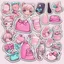 Placeholder: aesthetic girly stickers template