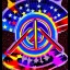 Placeholder: PEACE electric guitar PEACE psychedelic hippie trippy acid LSD PEACE GUITAR peacesign HIPPIE FLAG